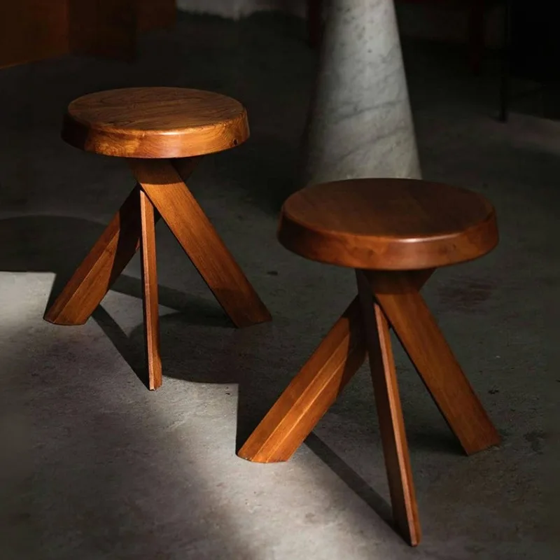 Wabi Sansan Solid Wood Round Low Stool Medieval Design Household Dining Chair Creative Special-shaped Door Shoe Change Small Ben
Wabi Sansan Solid Wood Round Low Stool Medieval Design Household Dining Chair Creative Special-shaped Door Shoe Change Small Ben