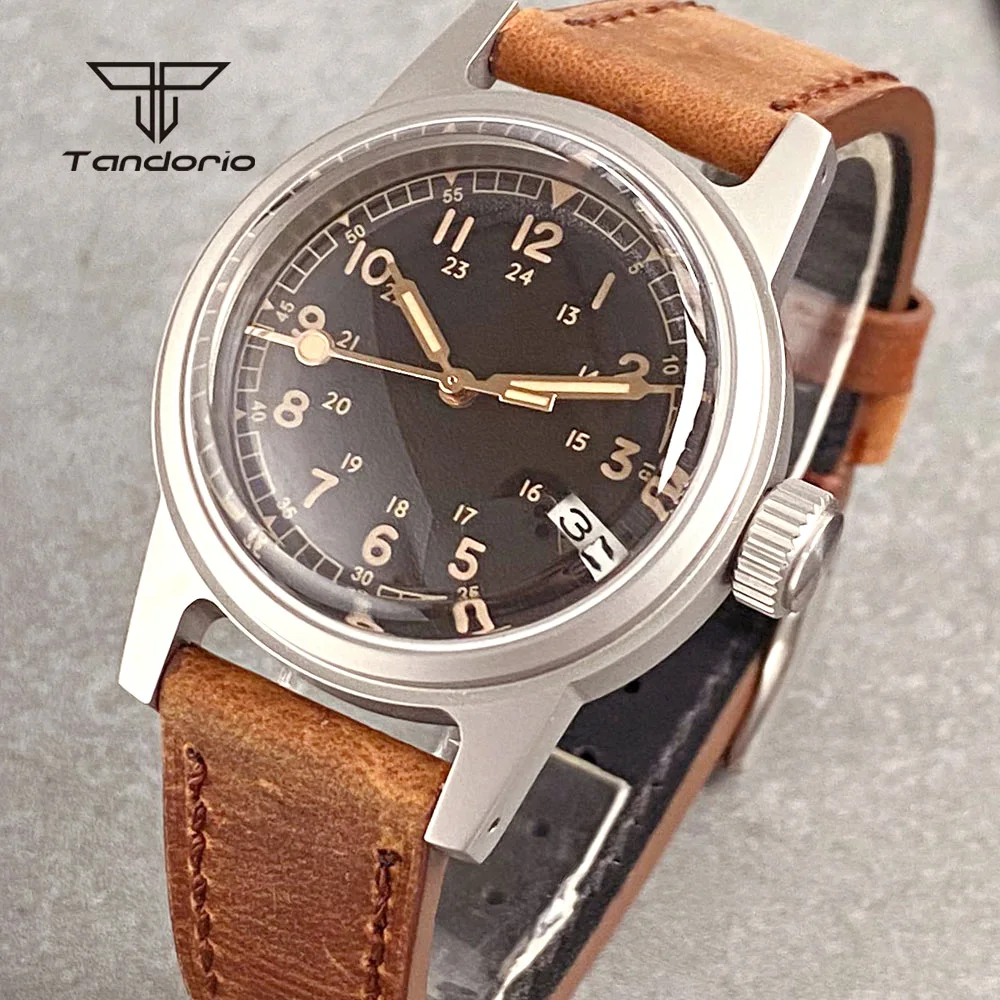 Tandorio Military Dive Men's NH35 36mm Sandblasted Automatic Watch Lume Domed Sapphire Wristwatch Waterproof Frog Case 20bar
Tandorio Military Dive Men's NH35 36mm Sandblasted Automatic Watch Lume Domed Sapphire Wristwatch Waterproof Frog Case 20bar
