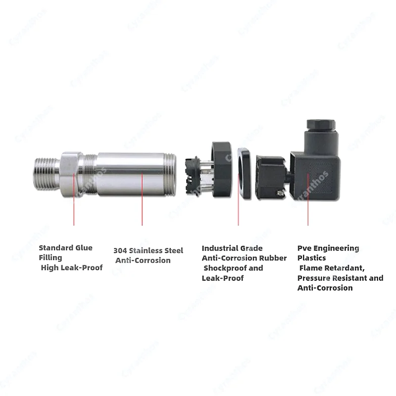 Output 0-10V Pressure Transmitter Sensor for Water Oil Gas Hydraulic System Diffused Silicon Core M20*1.5 G1/4G1/2 NPT1/4NPT1/2
Output 0-10V Pressure Transmitter Sensor for Water Oil Gas Hydraulic System Diffused Silicon Core M20*1.5 G1/4G1/2 NPT1/4NPT1/2
