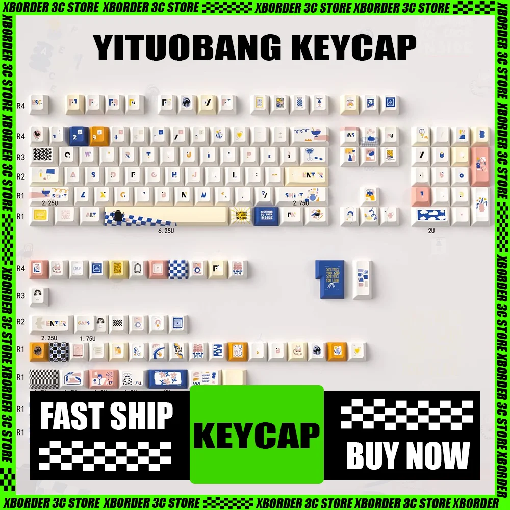 URE оригинальные колпачки для клавиш Yituobang, механическая клавиатура, полный набор колпачков для клавиш PBI, пятисторонние колпачки для клавиш с термосублимацией, подарок для красоты
URE оригинальные колпачки для клавиш Yituobang, механическая клавиатура, полный набор колпачков для клавиш PBI, пятисторонние колпачки для клавиш с термосублимацией, подарок для красоты