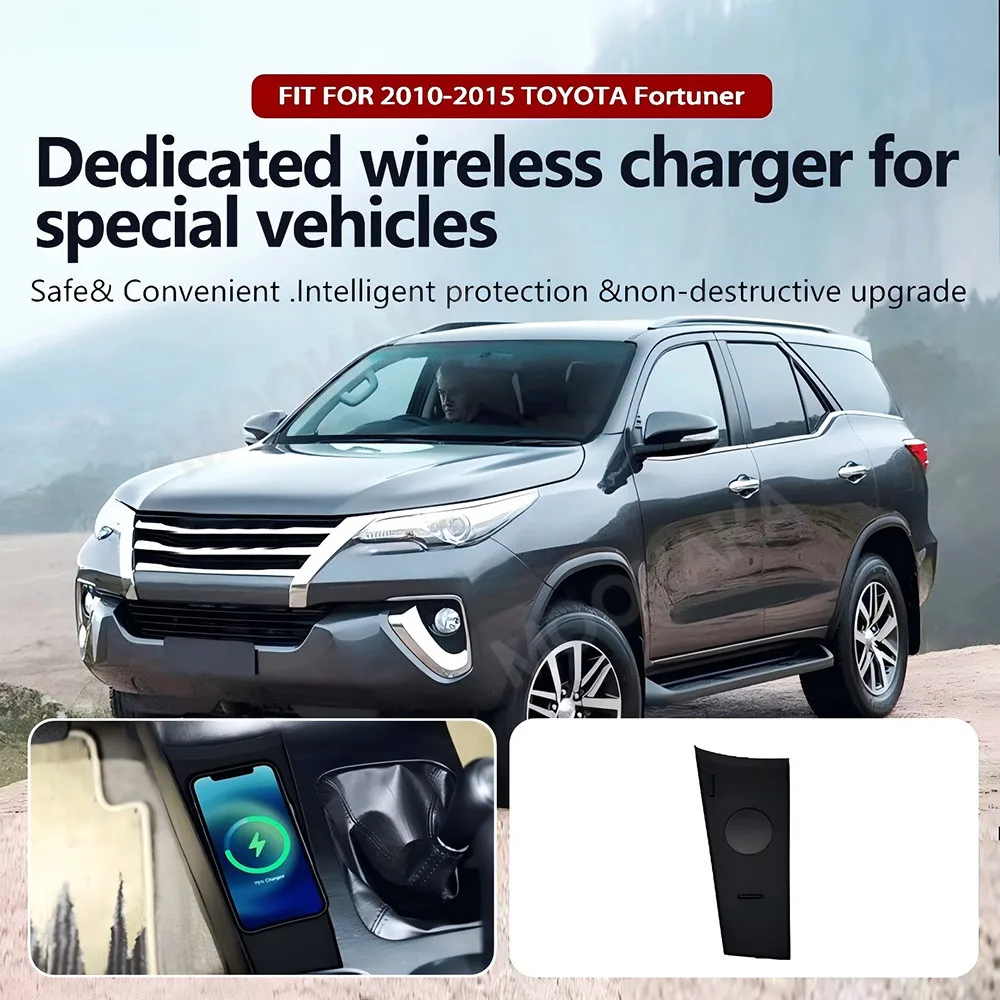 For Toyota Fortuner 2010-2015 Quick QI Car Wireless Charger Fast Charging Intelligent Infrared Mobile Phone Dashboard
For Toyota Fortuner 2010-2015 Quick QI Car Wireless Charger Fast Charging Intelligent Infrared Mobile Phone Dashboard