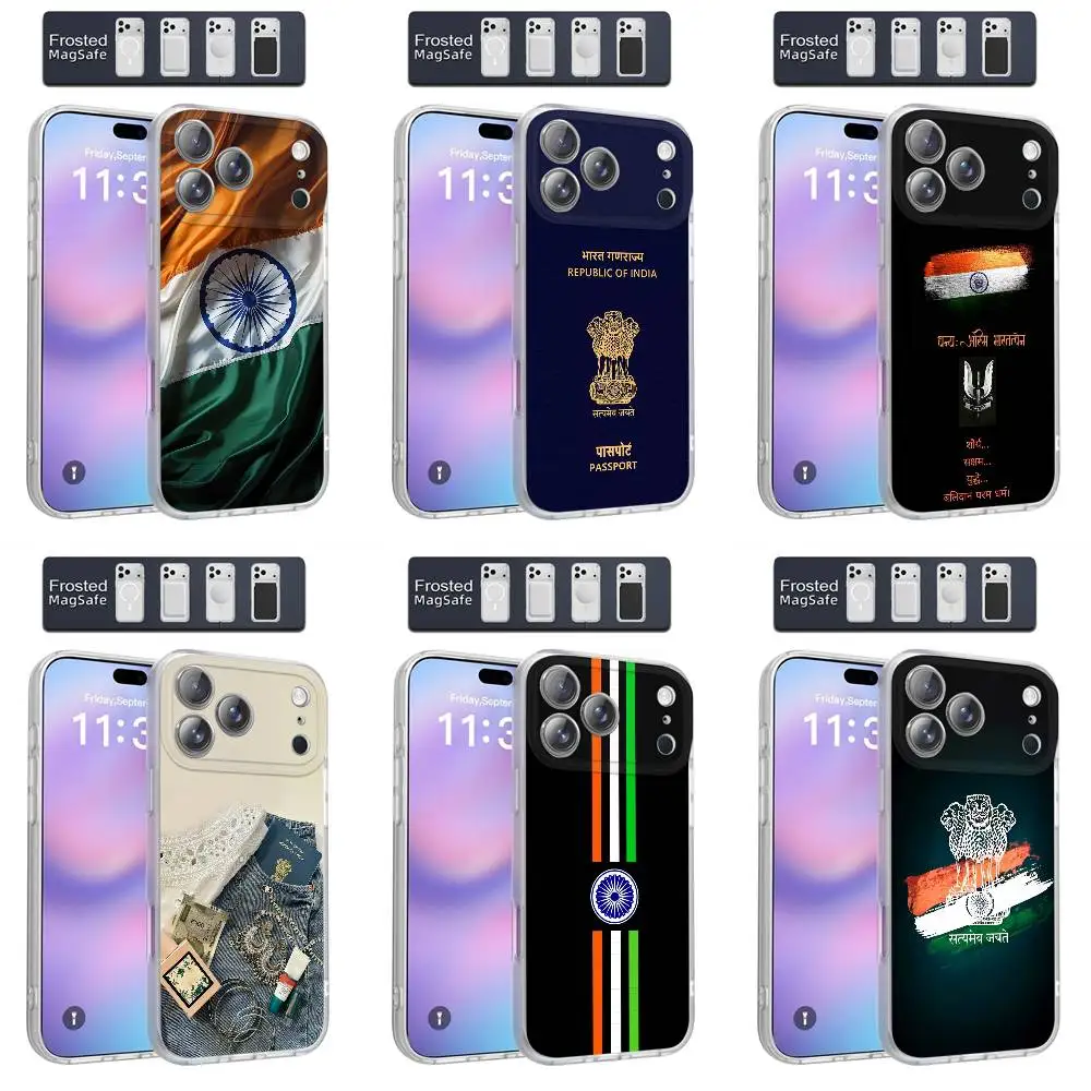 Indian India Passport Flag Phone Case For iPhone 17,16,15,14,13,12,11,Pro,Max,Plus,E,Air,Mini Magnetic Magsafe Frosted Clear
Indian India Passport Flag Phone Case For iPhone 17,16,15,14,13,12,11,Pro,Max,Plus,E,Air,Mini Magnetic Magsafe Frosted Clear