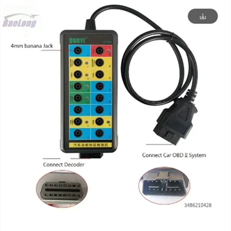 DY29 Automotive Diagnostic Protocol Detector Tester Auto Car Obd2 Breakout Break Out Box Vehicle OBDII Interface Monitor
DY29 Automotive Diagnostic Protocol Detector Tester Auto Car Obd2 Breakout Break Out Box Vehicle OBDII Interface Monitor
