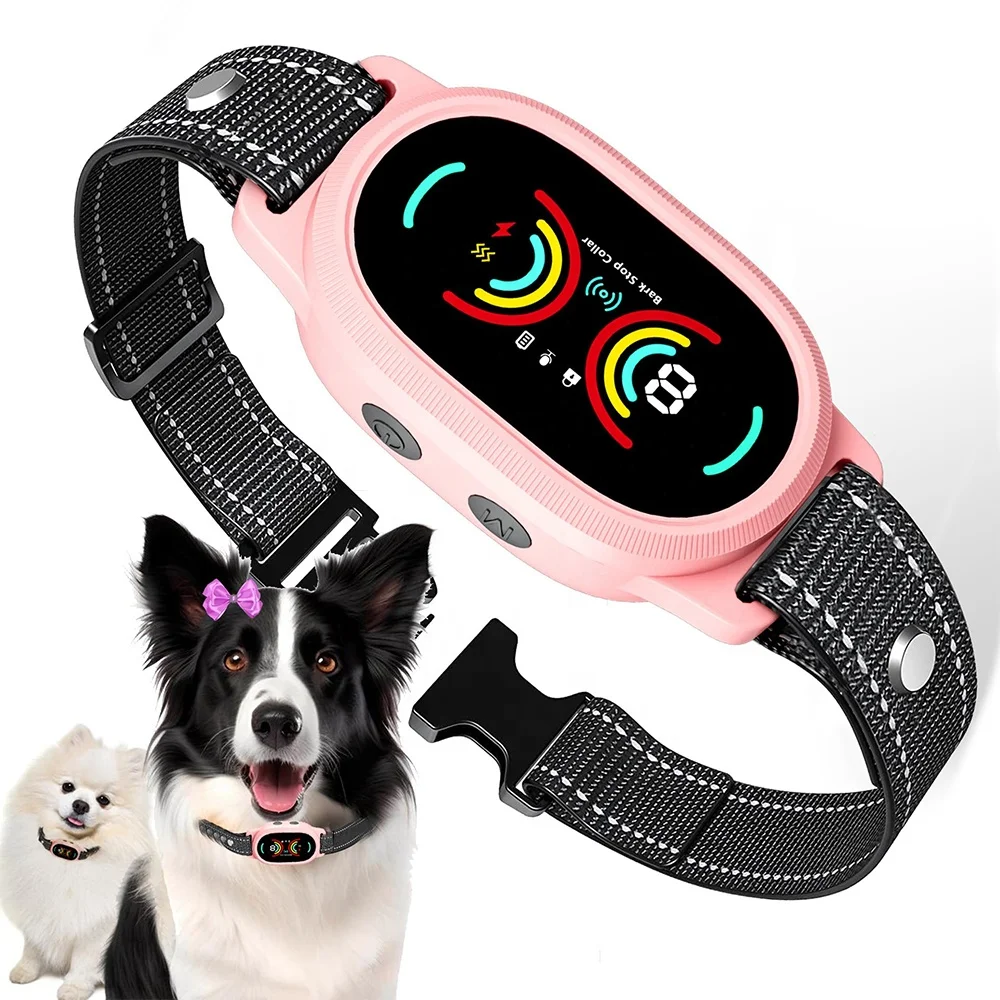 Waterproof Rechargeable Anti-Interference Bark Control Collar for Dogs Custom Colors Plastic Material Dog Barking Collar
Waterproof Rechargeable Anti-Interference Bark Control Collar for Dogs Custom Colors Plastic Material Dog Barking Collar