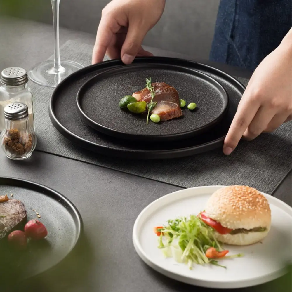Special Arrangement Ceramic Steak Plate Flat Durable Storage Tray Reusable Multi-Function Western Dish Restaurant
Special Arrangement Ceramic Steak Plate Flat Durable Storage Tray Reusable Multi-Function Western Dish Restaurant