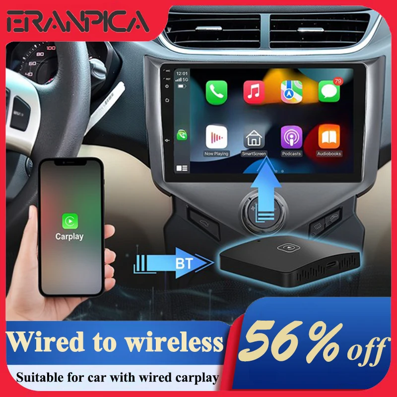 Адаптер Caraibox Smart Box проводной к беспроводному Android Carplay, WiFi Bluetooth Mirror Link Carplay, интеллектуальная система автоматического подключения
Адаптер Caraibox Smart Box проводной к беспроводному Android Carplay, WiFi Bluetooth Mirror Link Carplay, интеллектуальная система автоматического подключения
