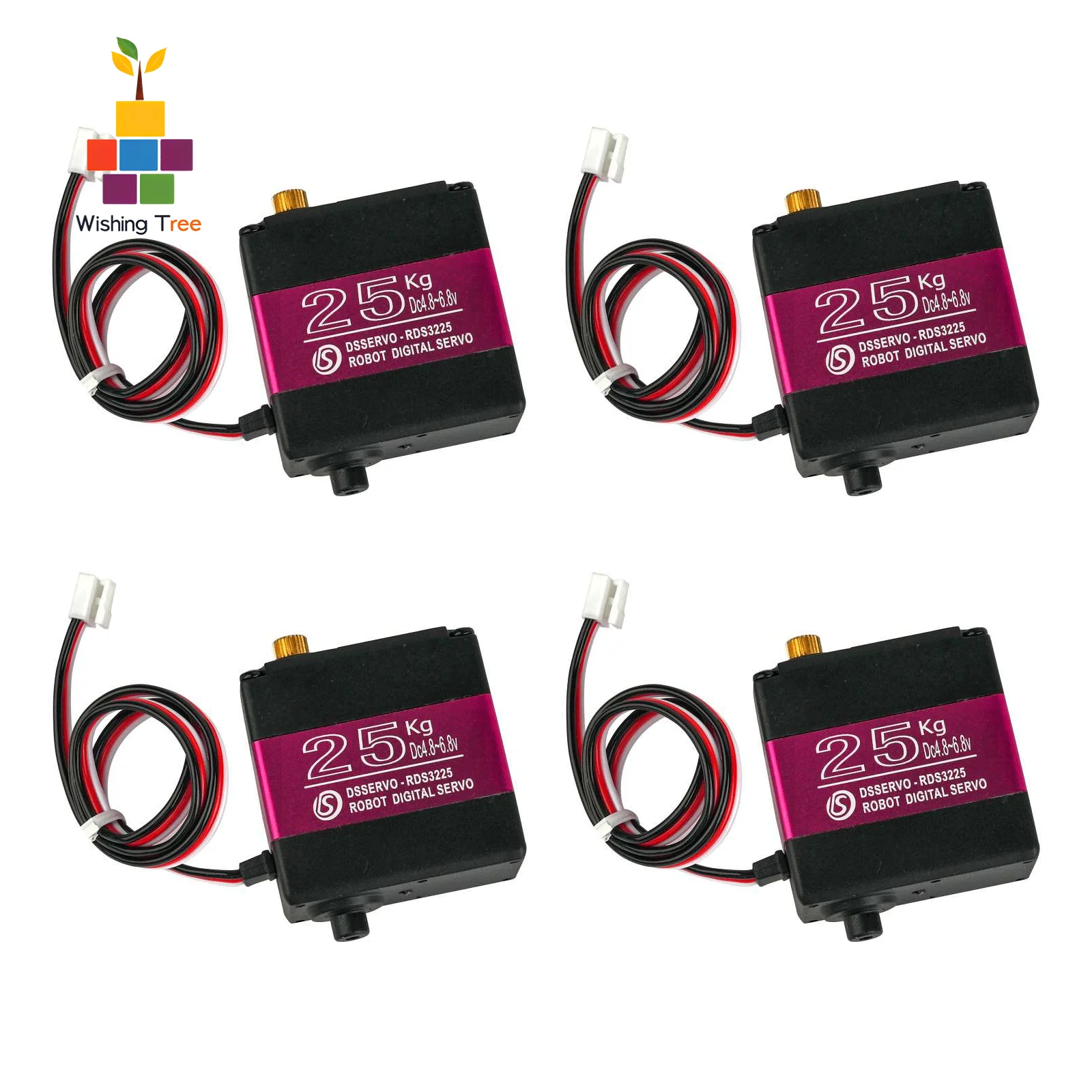 25KG 6V RDS3225 Dual-Axis Digital Servo 180/270 Degrees Waterproof with HY2.0 3P Terminal for Robot Manipulator Arms
25KG 6V RDS3225 Dual-Axis Digital Servo 180/270 Degrees Waterproof with HY2.0 3P Terminal for Robot Manipulator Arms