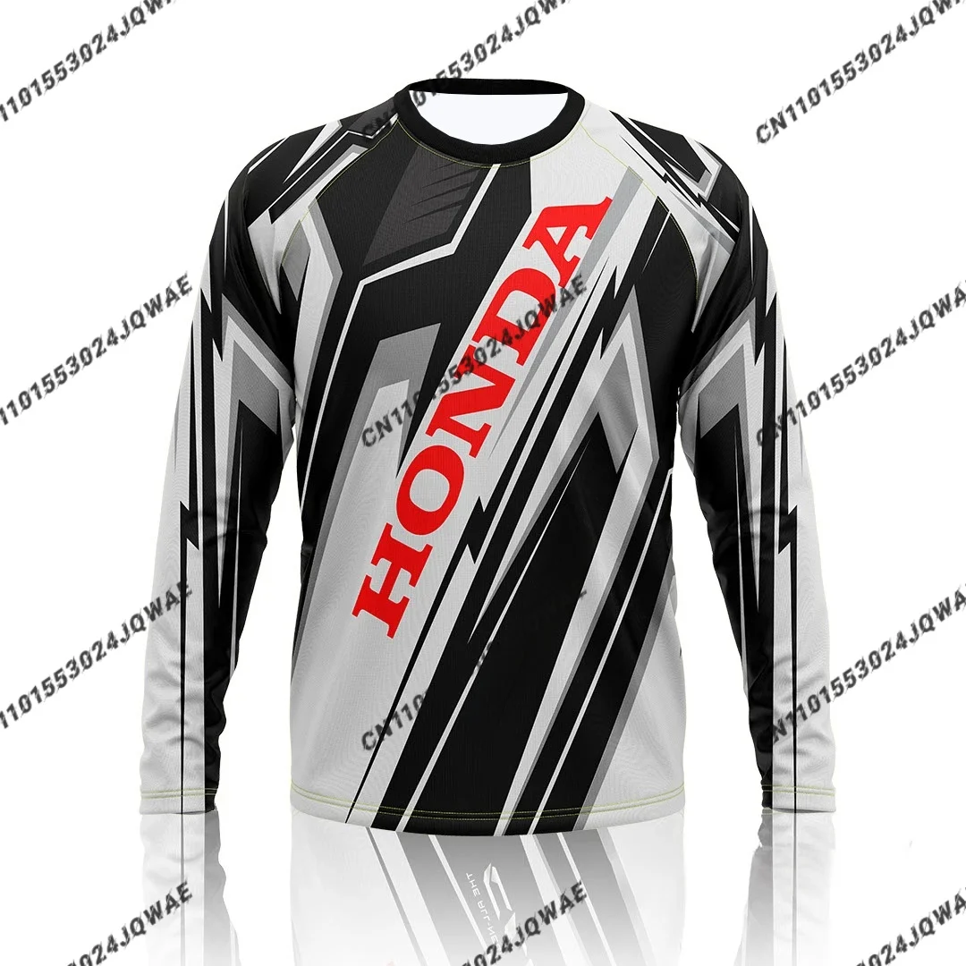 HONDA Мужская и женская крутая одежда для велоспорта большого размера, летняя мотоциклетная дышащая быстросохнущая уличная модная повседневная спортивная одежда
HONDA Мужская и женская крутая одежда для велоспорта большого размера, летняя мотоциклетная дышащая быстросохнущая уличная модная повседневная спортивная одежда