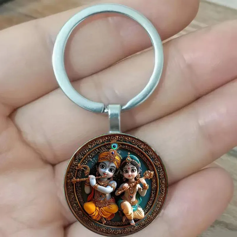 The ideal Hindu gift for the Rada God circular keychain
The ideal Hindu gift for the Rada God circular keychain