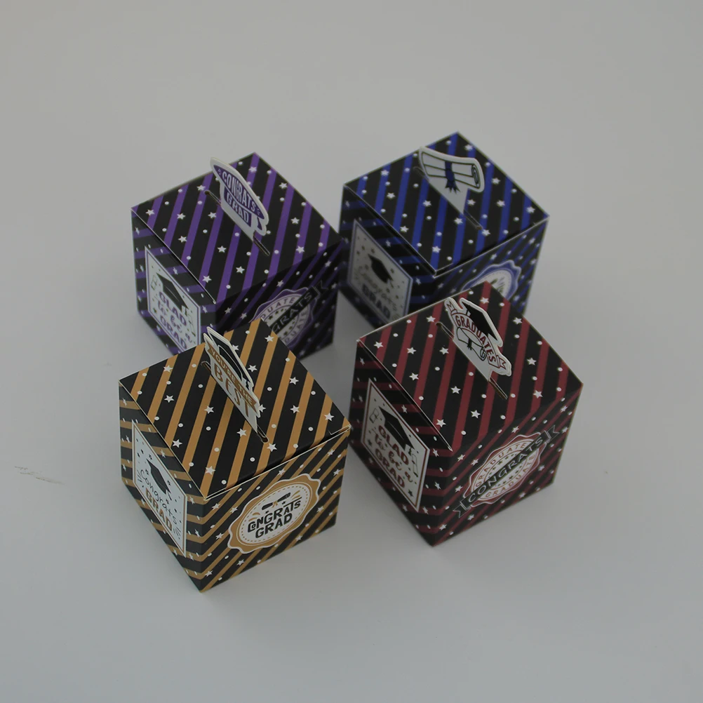 50pcs Graduation Candy Boxes Bachelor Hat Favor Boxes Party Sweets Container Gift Packaging Box Treat Box Candy Holder
50pcs Graduation Candy Boxes Bachelor Hat Favor Boxes Party Sweets Container Gift Packaging Box Treat Box Candy Holder