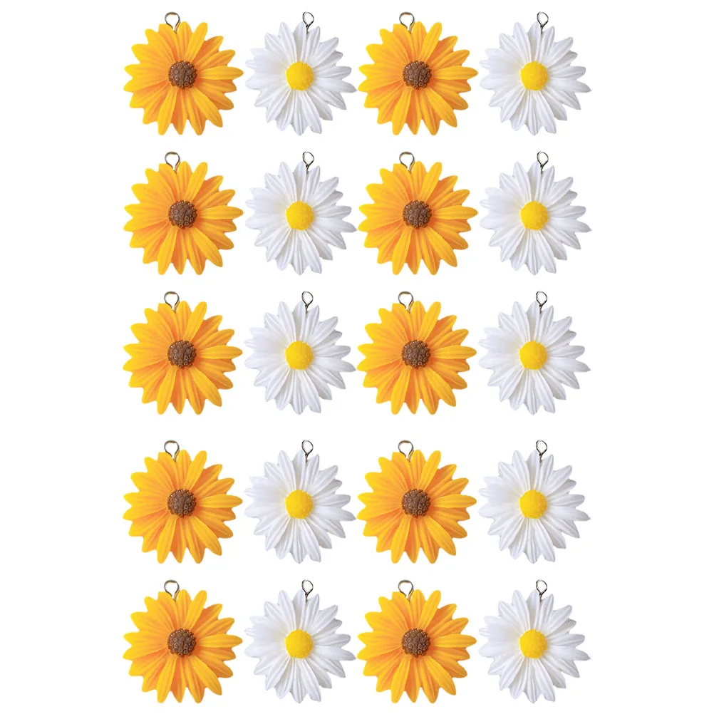 20pcs Small Daisy Pendant Charms White Yellow Resin Necklace Bracelet Accessories DIY Decorations Sturdy Smooth
20pcs Small Daisy Pendant Charms White Yellow Resin Necklace Bracelet Accessories DIY Decorations Sturdy Smooth