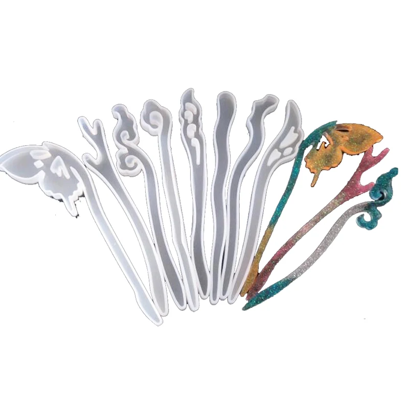 Hairpin Hair Stick Silicone Mold UV Epoxy Resin Molds for DIY Jewelry Pendant Craft Making Supplies
Hairpin Hair Stick Silicone Mold UV Epoxy Resin Molds for DIY Jewelry Pendant Craft Making Supplies