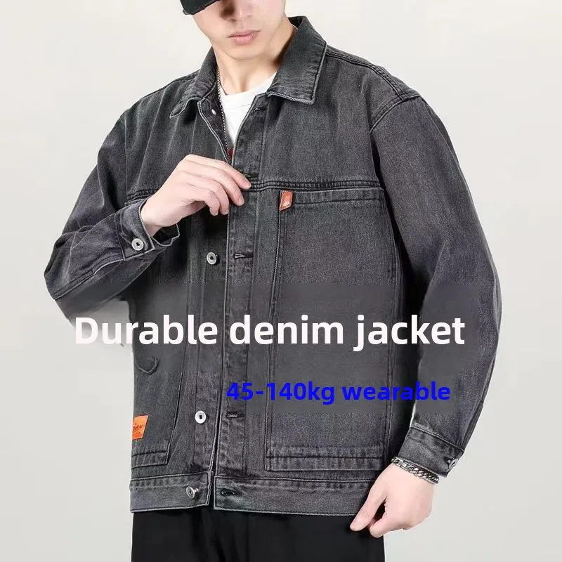 Thiened Fce Denim Jaet Men's Workwear Anti-Heat Wearable for Welding And Construction Long Sve Autumn Winter irt
Thiened Fce Denim Jaet Men's Workwear Anti-Heat Wearable for Welding And Construction Long Sve Autumn Winter irt