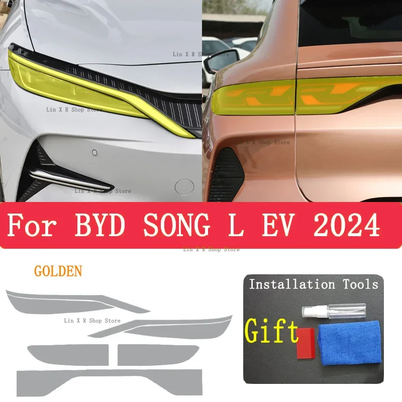Для BYD SONG L EV 2024: Защитная пленка из ТПУ для фар, антицарапийная, для ремонта фар, аксессуары, PPF
Для BYD SONG L EV 2024: Защитная пленка из ТПУ для фар, антицарапийная, для ремонта фар, аксессуары, PPF