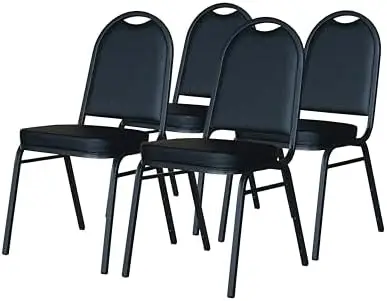 Commercial Black Stacking Chair with Padded Seat and Round Top | Restaurants, Banquets, Dining Halls | 4-Pack (32Q-235)
Commercial Black Stacking Chair with Padded Seat and Round Top | Restaurants, Banquets, Dining Halls | 4-Pack (32Q-235)