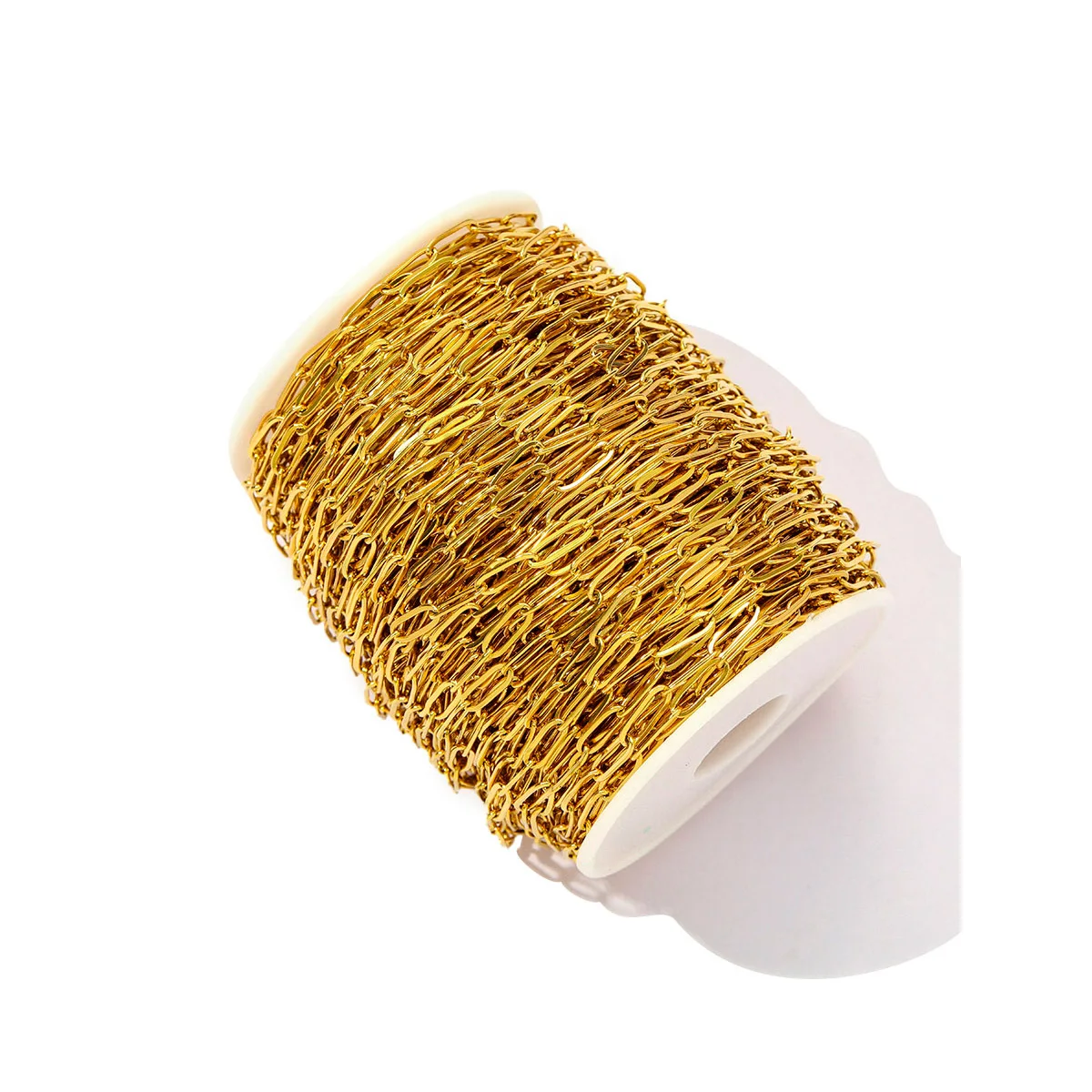 50m/Roll 304 Stainless Steel Lips Beaded Chains for Jewelry Making DIY Necklace Bracelet Accessories Gold Paper Clip Chain Whole
50m/Roll 304 Stainless Steel Lips Beaded Chains for Jewelry Making DIY Necklace Bracelet Accessories Gold Paper Clip Chain Whole