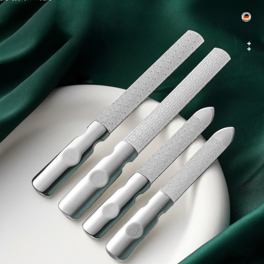 2PCS Stainless Steel Dual-sided Nail Files with Leather Case Anti-slip Handle Nails Polishing Rubbing Strip Manicure Accessories
2PCS Stainless Steel Dual-sided Nail Files with Leather Case Anti-slip Handle Nails Polishing Rubbing Strip Manicure Accessories