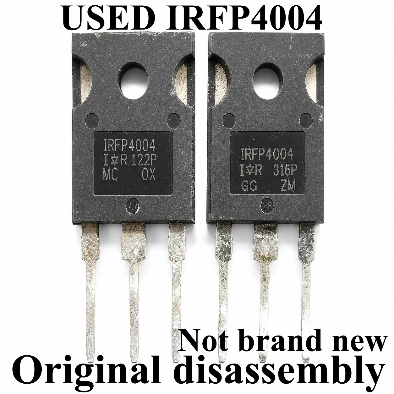 5-10pcs 100% Original disassembly used Transistor IRFP4004 195A 40V In Stock
5-10pcs 100% Original disassembly used Transistor IRFP4004 195A 40V In Stock