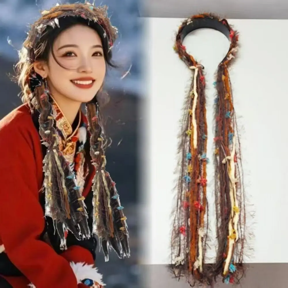 Boho Style Chinese Tibetan Hairband Long Tassel Candy Colored Ethnic Hair Hoop Weaving 55CM Braid Hairband
Boho Style Chinese Tibetan Hairband Long Tassel Candy Colored Ethnic Hair Hoop Weaving 55CM Braid Hairband