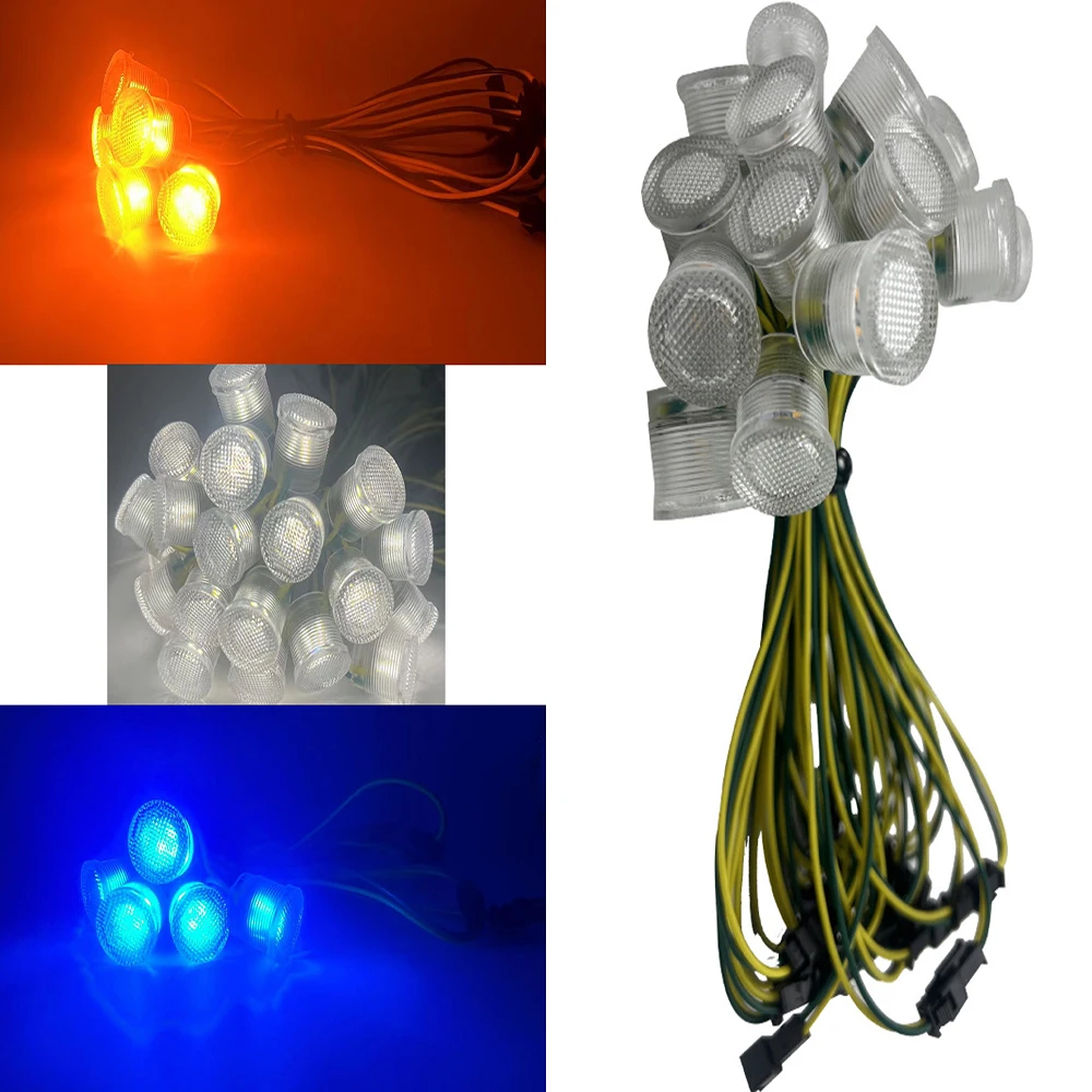 12V Ws2811ic Full Color Advertising Light LED Point Light Source 20MM Magic Color Transparent Pixel Light Support Customization
12V Ws2811ic Full Color Advertising Light LED Point Light Source 20MM Magic Color Transparent Pixel Light Support Customization