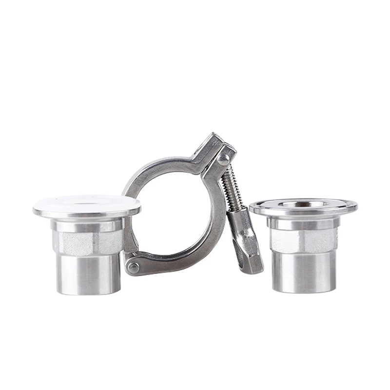 1/2" To 2" Tri Clamp Cover Thread Ferrule Adapter Stainless Steel SS304 With Sillicon Gasket Pipe Fitting
1/2" To 2" Tri Clamp Cover Thread Ferrule Adapter Stainless Steel SS304 With Sillicon Gasket Pipe Fitting