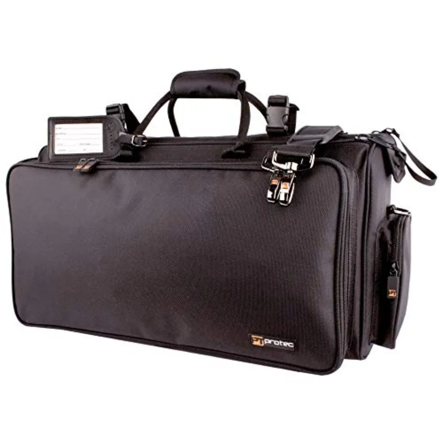 Protec Triple Horn Gig Bag with Removable Mute Storage Bag - Gold Series Model C248 Black Durable Polyester Fits 3 Horns Integr
Protec Triple Horn Gig Bag with Removable Mute Storage Bag - Gold Series Model C248 Black Durable Polyester Fits 3 Horns Integr