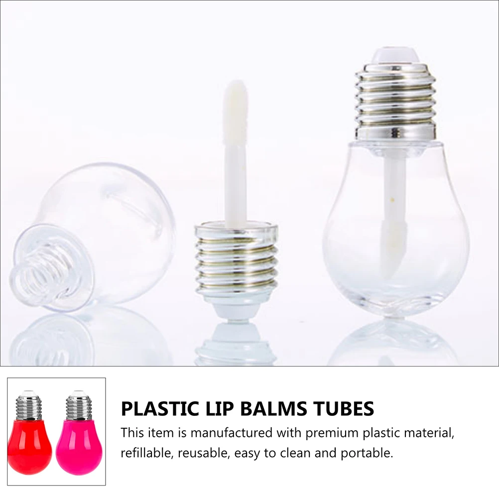 10 Pcs Empty Lip Gloss Tubes Silver Bulb Shaped Refillable Reusable DIY Containers Plastic Balms Tubes Mini Lamp Bottle
10 Pcs Empty Lip Gloss Tubes Silver Bulb Shaped Refillable Reusable DIY Containers Plastic Balms Tubes Mini Lamp Bottle