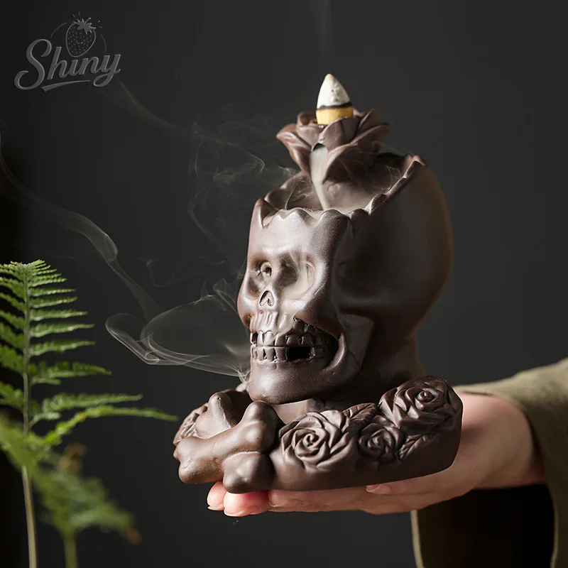 Purple Sand Pouring Incense Burner Rose Skull Ornament Creative Scene Decoration Incense Burner Ornaments Home Decor
Purple Sand Pouring Incense Burner Rose Skull Ornament Creative Scene Decoration Incense Burner Ornaments Home Decor