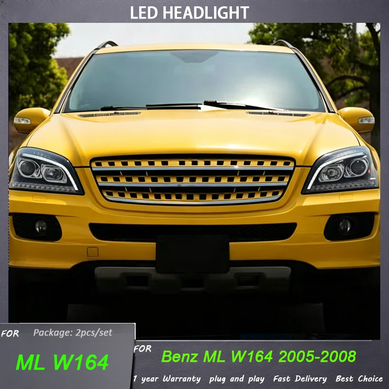 Car Head Lamp For Mercedes Benz W164 2005-2008 ML350 ML400 ML500 LED Headlight Car Styling Head Lamp DRL Signal auto Accessories
Car Head Lamp For Mercedes Benz W164 2005-2008 ML350 ML400 ML500 LED Headlight Car Styling Head Lamp DRL Signal auto Accessories