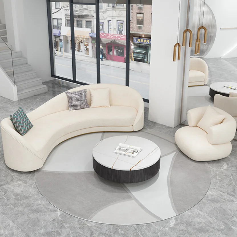 Nordic Fabric Bird's Nest Shaped Sofa Simple Modern Beauty Salon Small Family Cashmere Lounge Reception Curved Sofa
Nordic Fabric Bird's Nest Shaped Sofa Simple Modern Beauty Salon Small Family Cashmere Lounge Reception Curved Sofa