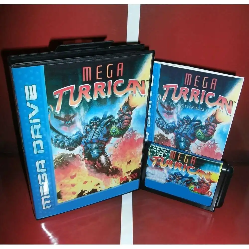 New Mega Turrican/ Mega Bomberman CUSTOM PAL 16bit MD Game Card With Retail Box & Manual Book For Sega Mega Drive/ Genesis
New Mega Turrican/ Mega Bomberman CUSTOM PAL 16bit MD Game Card With Retail Box & Manual Book For Sega Mega Drive/ Genesis