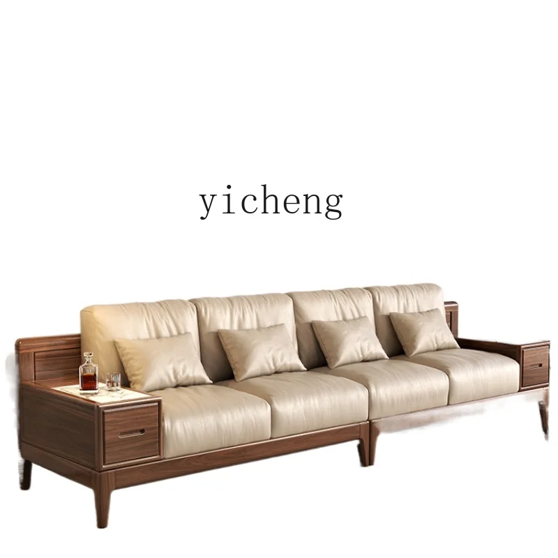 ZC Solid Wood Sofa Black Walnut PU Leather Living Room Corner Sofa Combination Furniture
ZC Solid Wood Sofa Black Walnut PU Leather Living Room Corner Sofa Combination Furniture
