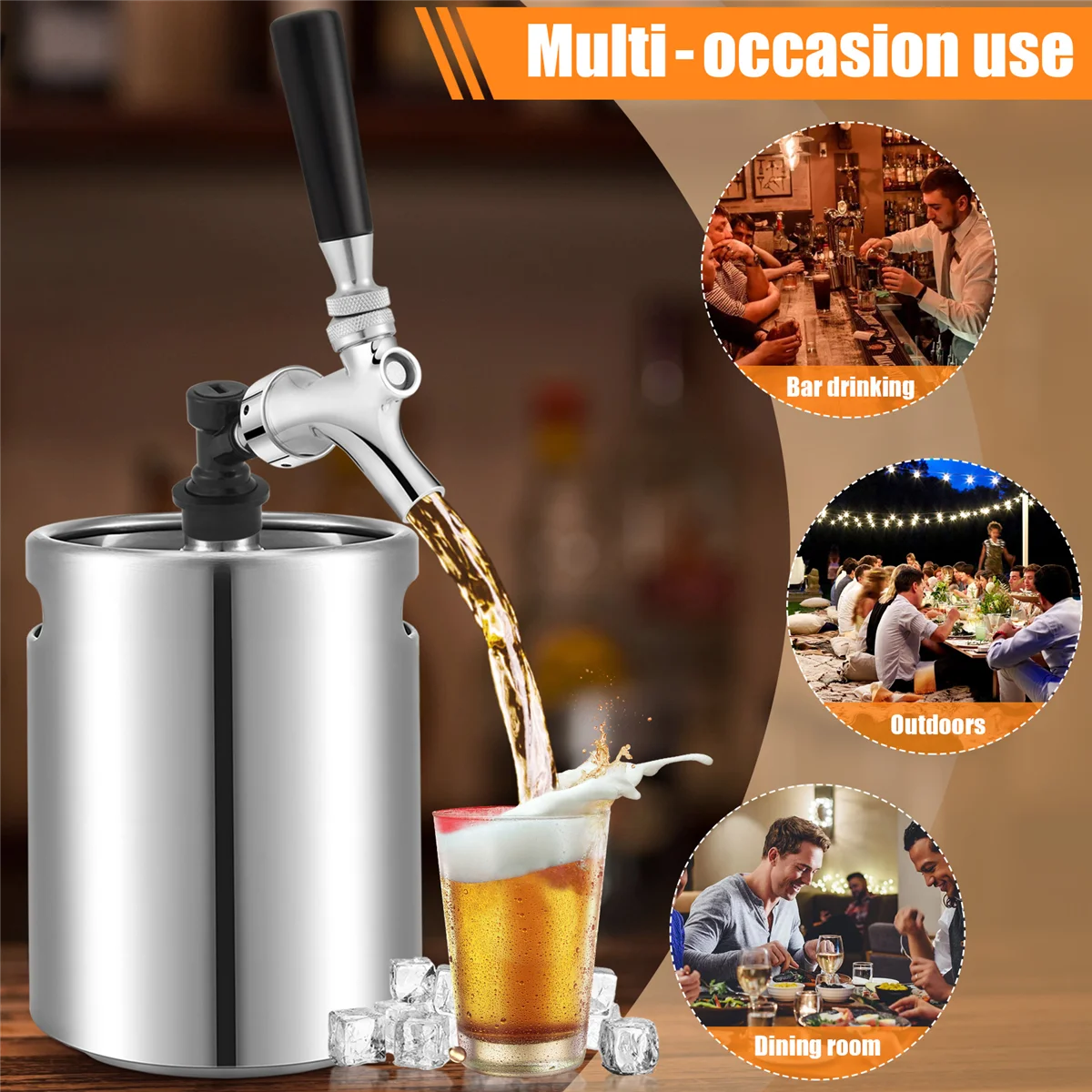 A67I Beer Faucet Ball Lock Kit, Homebrew Draft Beer Tap Cornelius & Corny Keg Liquid Ball Lock Набор пивных вечеринок для пикника
A67I Beer Faucet Ball Lock Kit, Homebrew Draft Beer Tap Cornelius & Corny Keg Liquid Ball Lock Набор пивных вечеринок для пикника