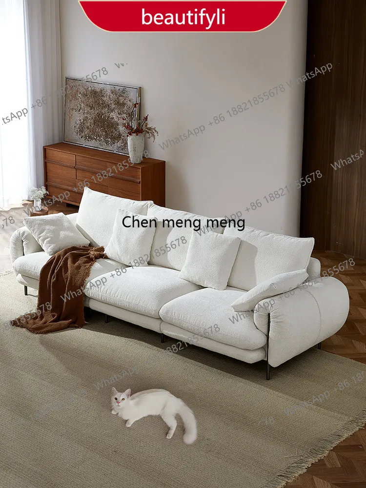 A38 Oil milk wind sofa simple modern medieval chenille living room lazy removable and washable fabric sofa
A38 Oil milk wind sofa simple modern medieval chenille living room lazy removable and washable fabric sofa