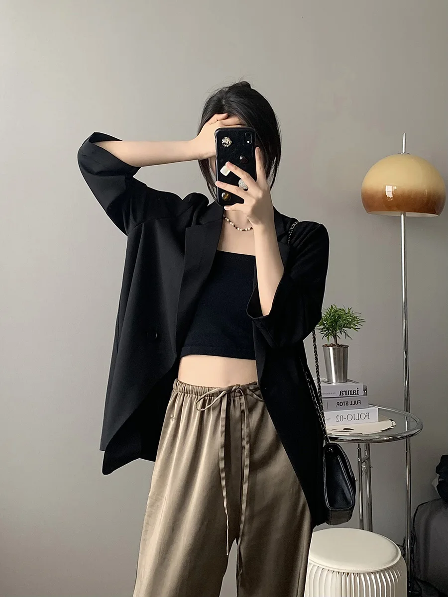 Ruu Home, летний тонкий повседневный шифоновый костюм, женский свободный крутой костюм f Sve, солнцезащитный топ в стиле вестерн, сле
Ruu Home, летний тонкий повседневный шифоновый костюм, женский свободный крутой костюм f Sve, солнцезащитный топ в стиле вестерн, сле