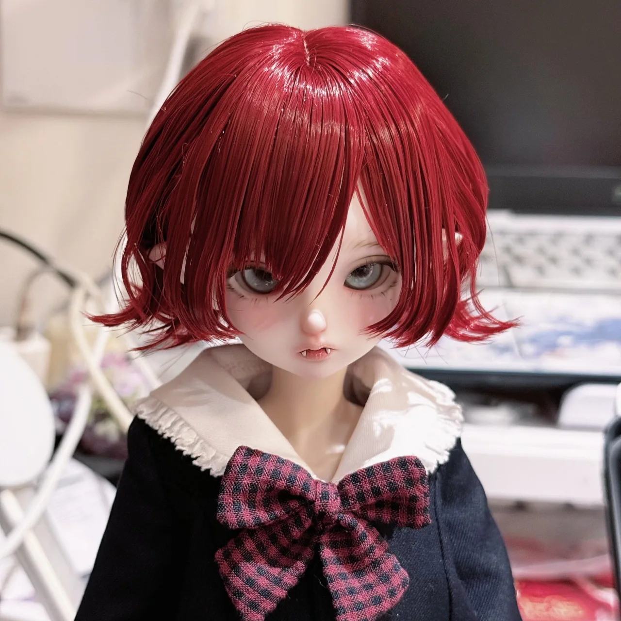 1/3 1/4 1/6 BJD Doll Wig Accessories Anime-style Straight Bangs Red Short Hair For BJD Doll Cosplay DIY Dress Up Basic Wig Base
1/3 1/4 1/6 BJD Doll Wig Accessories Anime-style Straight Bangs Red Short Hair For BJD Doll Cosplay DIY Dress Up Basic Wig Base