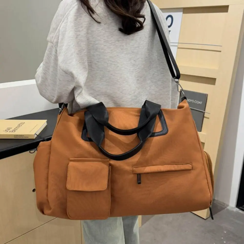 with Dry Wet Separated Travel Duffle Bag Large Capacity Carry On Luggage Handbag Shoe Compartment Solid Color
with Dry Wet Separated Travel Duffle Bag Large Capacity Carry On Luggage Handbag Shoe Compartment Solid Color