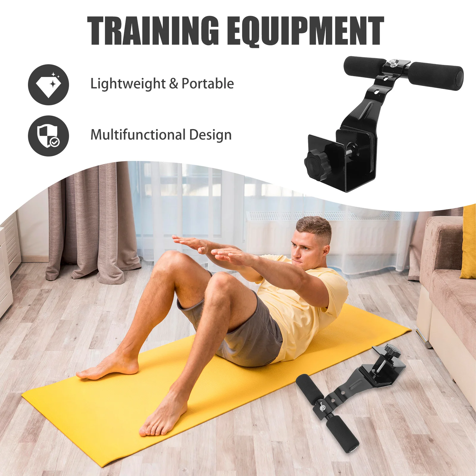 Sit-Up Assist Device Portable Ab Training Bar Dual Pole Trainer For Home Workout Exercise Tool Sit Ups Crunches Fitness
Sit-Up Assist Device Portable Ab Training Bar Dual Pole Trainer For Home Workout Exercise Tool Sit Ups Crunches Fitness