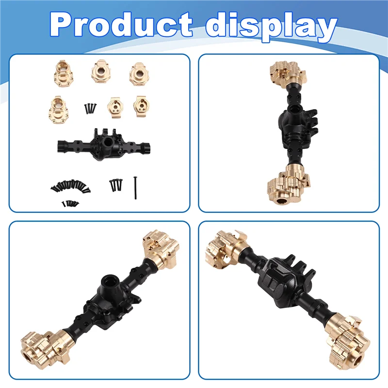 Обновление задней оси из тяжелой латуни на радиоуправлении для Wltoys 1/10 104006 104010 104020 104026 Модели автомобилей
Обновление задней оси из тяжелой латуни на радиоуправлении для Wltoys 1/10 104006 104010 104020 104026 Модели автомобилей