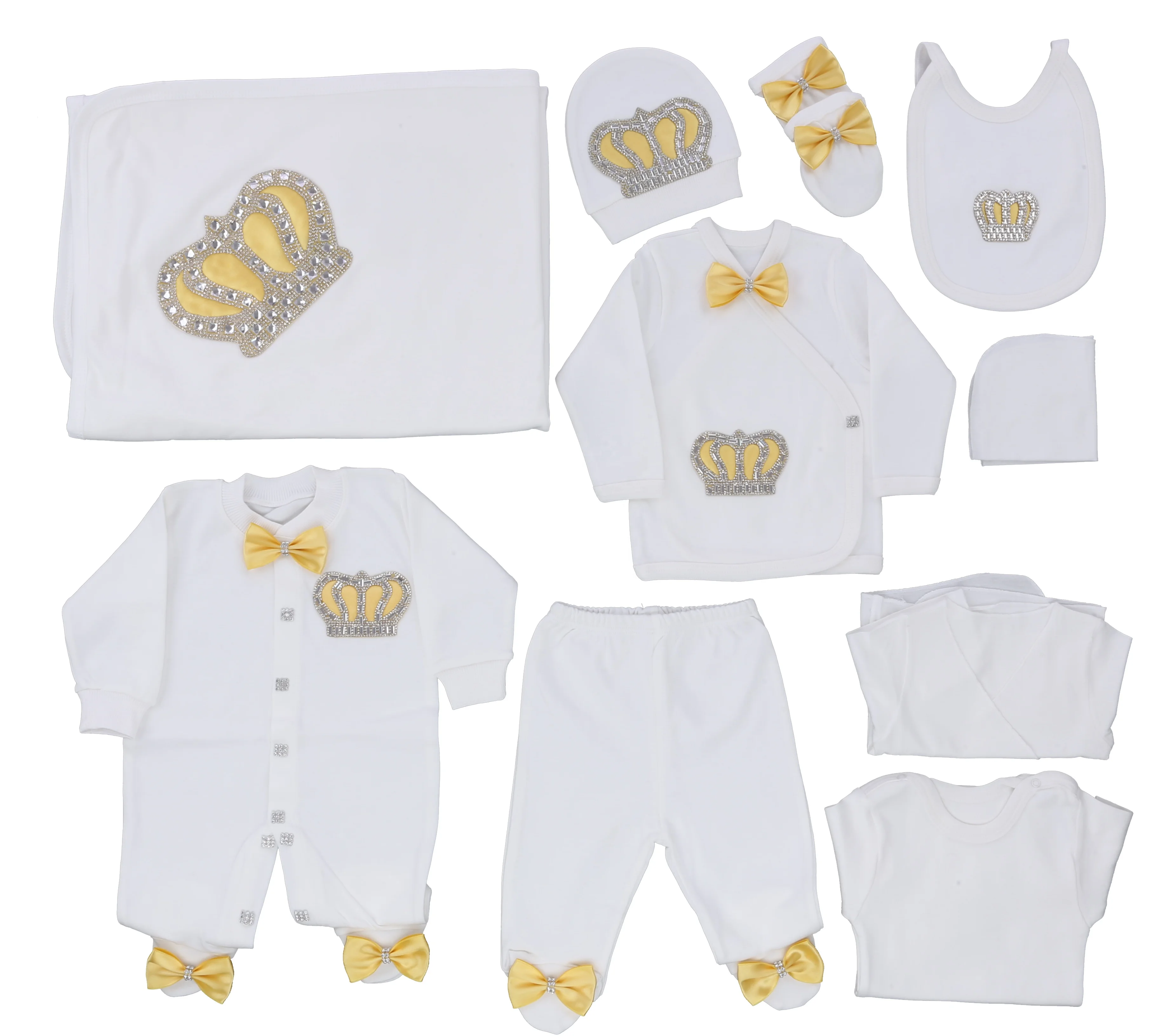 Fabric Knitted Clothes Wholesale Custom Newborn New Design Modern 10 Pieces 100% Cotton High Quality Yellow Baby Boy Romper Set
Fabric Knitted Clothes Wholesale Custom Newborn New Design Modern 10 Pieces 100% Cotton High Quality Yellow Baby Boy Romper Set