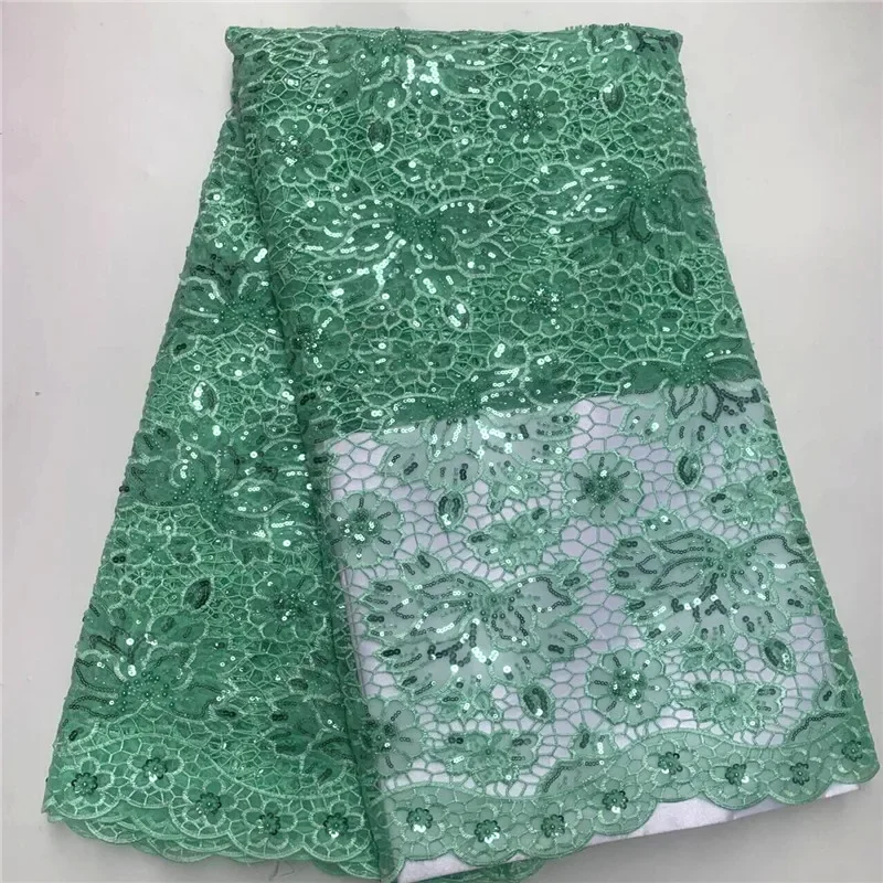 5 Yard Hot Organza French Lace With Sequins African Tulle Cord Guipure Lace Net Embroidered Fabric For Wedding Party PSJF32502 
5 Yard Hot Organza French Lace With Sequins African Tulle Cord Guipure Lace Net Embroidered Fabric For Wedding Party PSJF32502