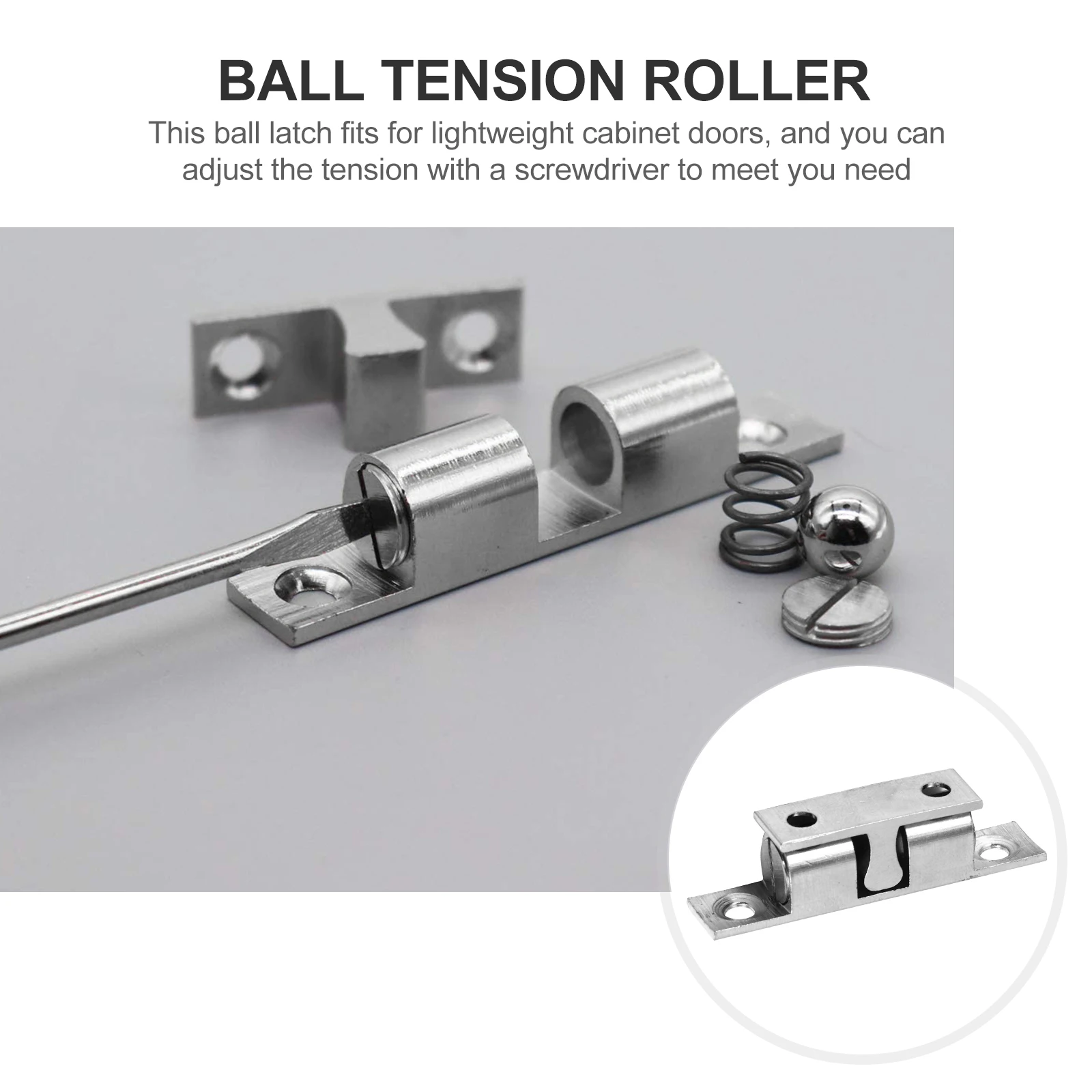 6pcs Brass Ball Door Latch Cabinet Hardware Spring Tension Roller Closet Catch Door Stop Non Magnetic Durable Simple Install
6pcs Brass Ball Door Latch Cabinet Hardware Spring Tension Roller Closet Catch Door Stop Non Magnetic Durable Simple Install