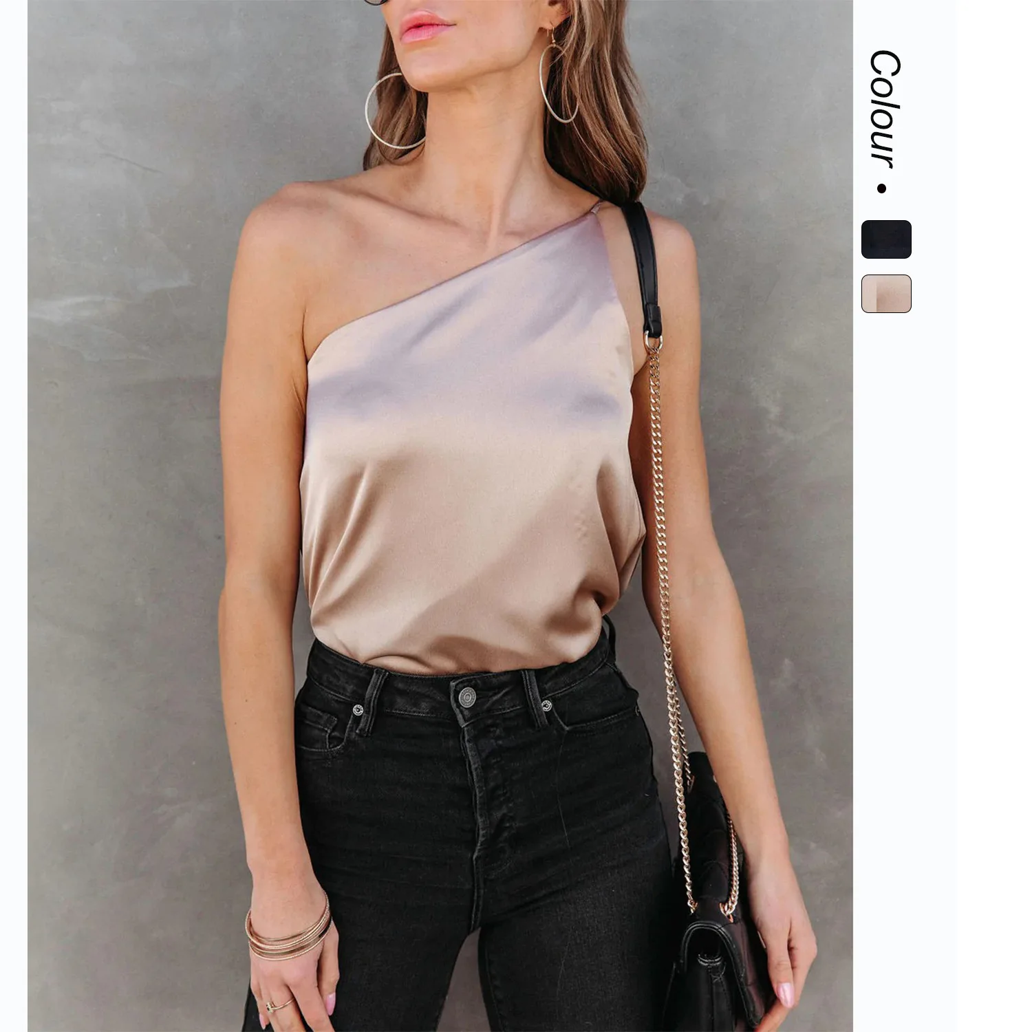 25 Years Ins Style Personality Sexy Trendy Solid Color Asymmetric Neck Off-shoulder Camisole Top 23004 Clothing Outfits
25 Years Ins Style Personality Sexy Trendy Solid Color Asymmetric Neck Off-shoulder Camisole Top 23004 Clothing Outfits