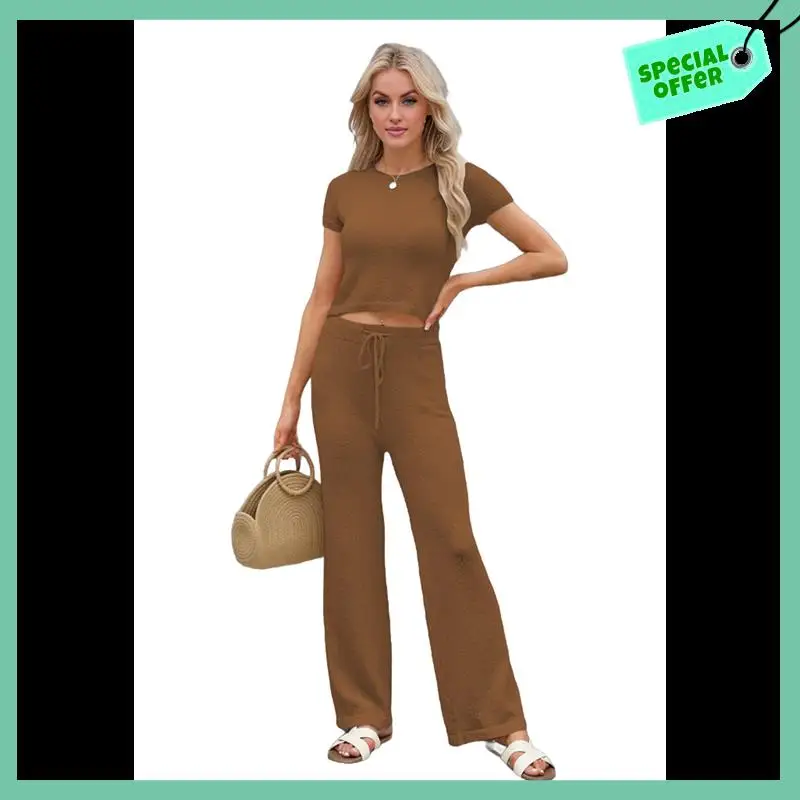 Sturdy Womens Summer 2 Piece Outfits Color Block Short Sleeve Tops Tracksuit Slim Fit Pants Matching Set Lounge Sets 2025
Sturdy Womens Summer 2 Piece Outfits Color Block Short Sleeve Tops Tracksuit Slim Fit Pants Matching Set Lounge Sets 2025