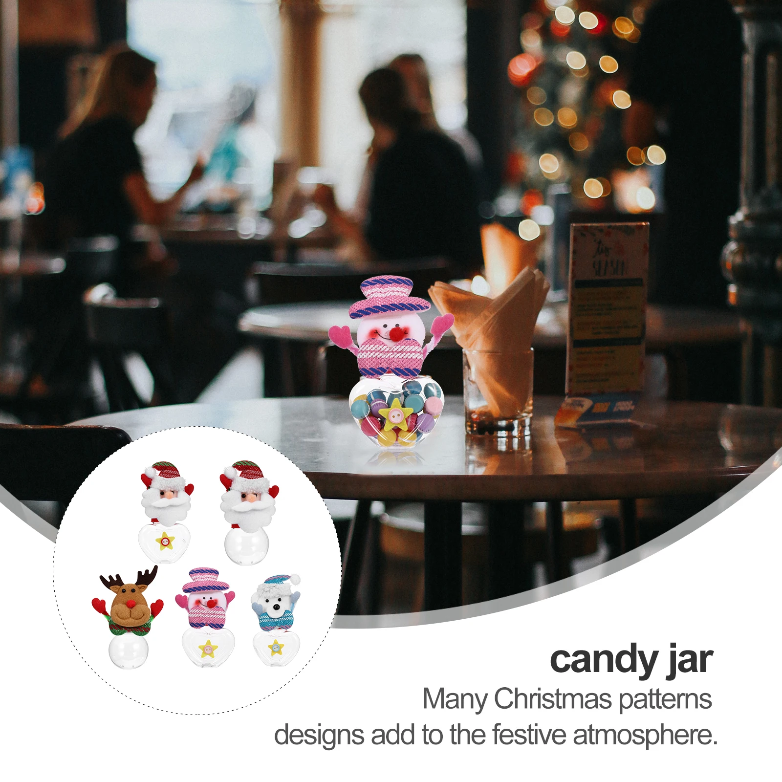 5 Pcs Box Candy Jar Child Christmas Decorations Treat Jars Plastic Bowl Container
5 Pcs Box Candy Jar Child Christmas Decorations Treat Jars Plastic Bowl Container