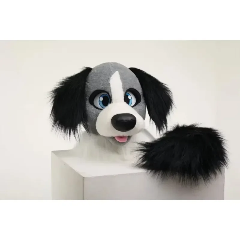 Black Grey Dog Fursuit Husky Wolf Mascot Costume Head And Tail Fancy Party Accessories
Black Grey Dog Fursuit Husky Wolf Mascot Costume Head And Tail Fancy Party Accessories