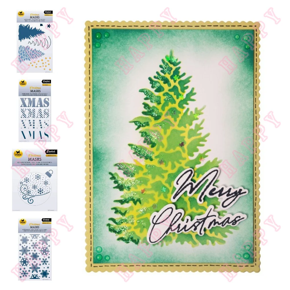 Christmas Tree Snow Pattern Ball Plastic Stencil Scrapbooking Painting Album Decoration Embossing DIY Paper Craft Fairy Layering
Christmas Tree Snow Pattern Ball Plastic Stencil Scrapbooking Painting Album Decoration Embossing DIY Paper Craft Fairy Layering
