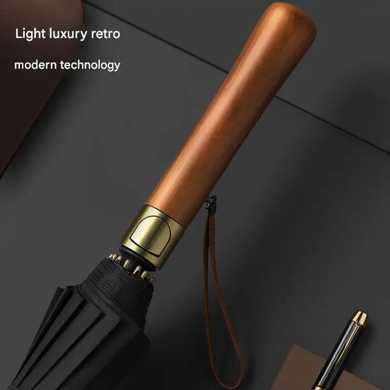 16 Ribs Golf Umbrella Wooden Handle Large Straight Long Handle Windproof Rainproof Umbrella Business Gift Umbrella
16 Ribs Golf Umbrella Wooden Handle Large Straight Long Handle Windproof Rainproof Umbrella Business Gift Umbrella