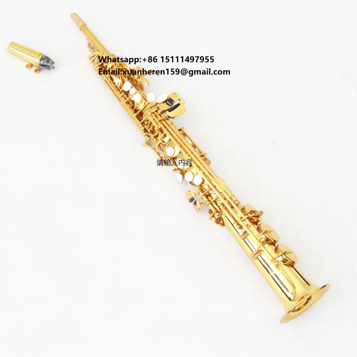 Professional FSS-300 Sopran Saxophone Straight Bb Tone Gold Finish Chinese Musical Instrument
Professional FSS-300 Sopran Saxophone Straight Bb Tone Gold Finish Chinese Musical Instrument