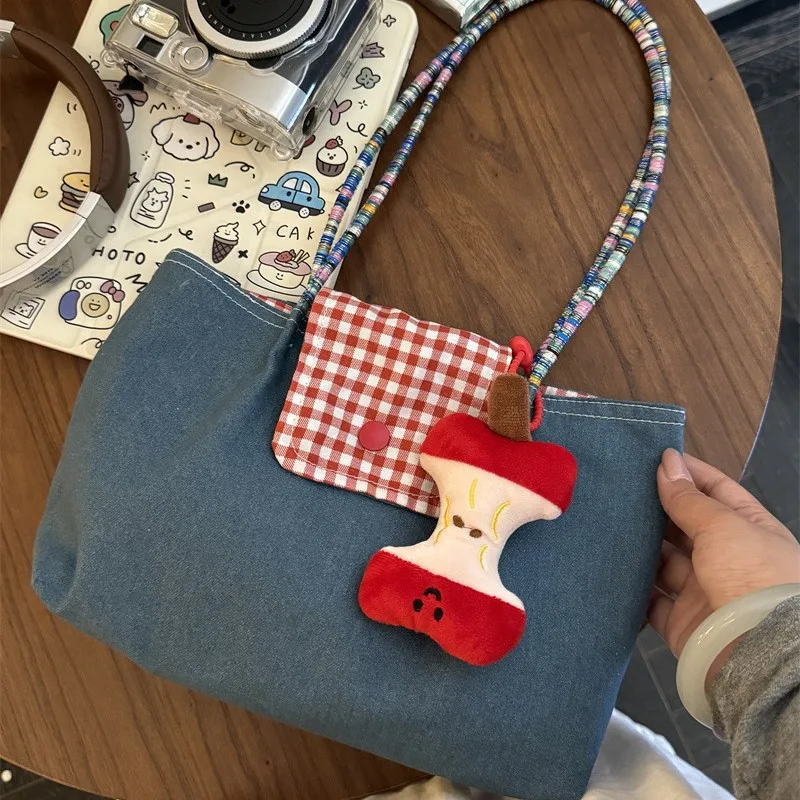 2025 New Large Capacity Denim Plaid Canvas Tote Bag Retro Casual Commuter Versatile Handbag for All Ages with Flip Cover
2025 New Large Capacity Denim Plaid Canvas Tote Bag Retro Casual Commuter Versatile Handbag for All Ages with Flip Cover